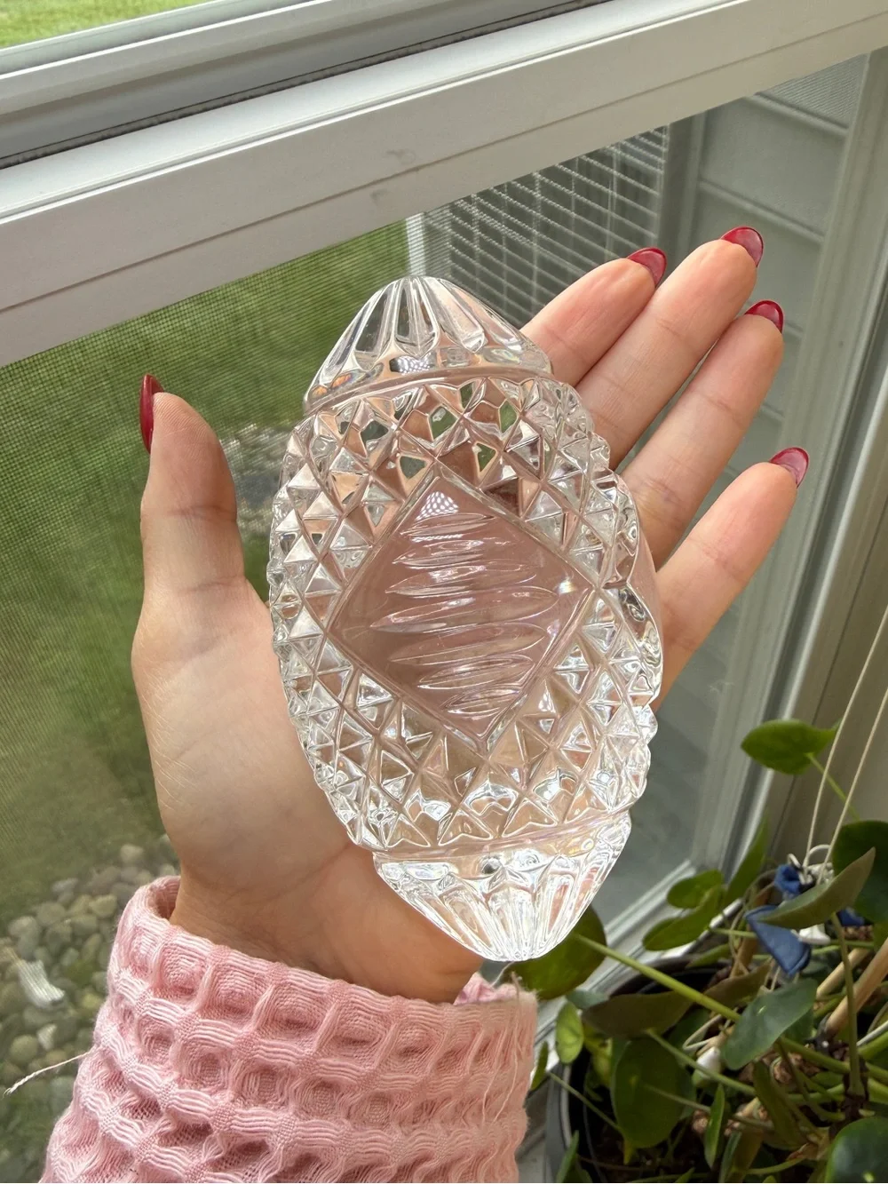 Waterford Crystal Football Sculpture Engravable good  Condition